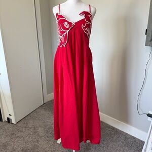 Commense Vibrant Red Fabric